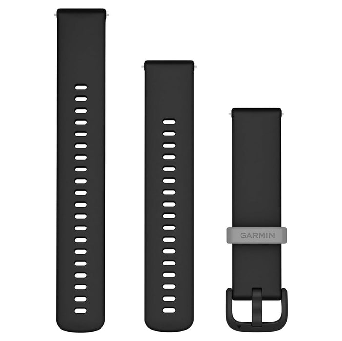 Garmin Black Silicone 20 mm Quick Release Watch Band - 010-12932-30