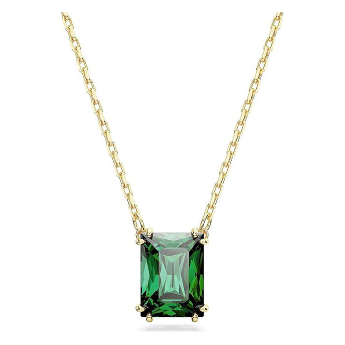 Swarovski Women's Green Cubic Zirconia Rhodium Finish Matrix Necklace - 5677141
