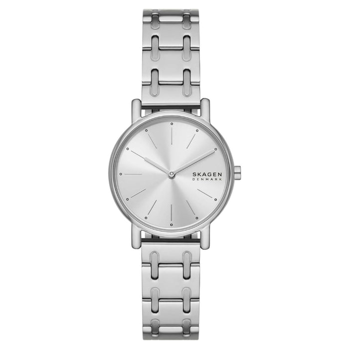 Skagen Signatur Lille Women's Silver Dial Silver Stainless Steel Band Analog Quartz Two-Hand Silver Watch - SKW3123