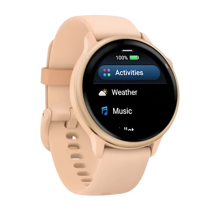 Garmin vívoactive® 6 Unisex AMOLED Display Up To 11 Days Of Battery Metallic Pink Dawn With Pink Dawn Band Health And Fitness GPS Smartwatch - 010-02985-03