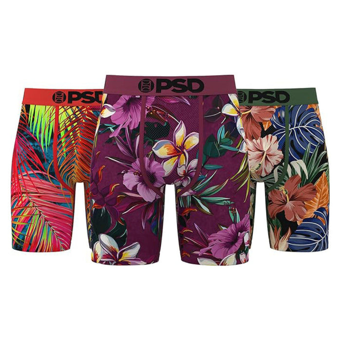 PSD Men's Multicolor Wave Runner 3-Pack Boxer Briefs Medium Underwear - 425180717-MUL-M