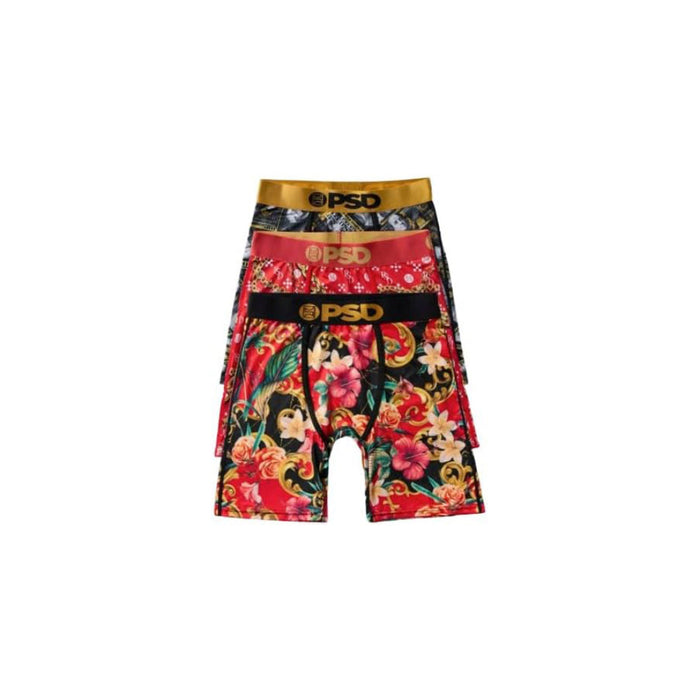 PSD Men's Multicolor Infrared Lux 3-Pack Boxer Brief Large Underwear - 424180190-MUL-L