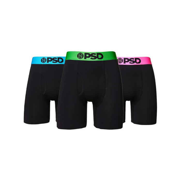 PSD Men's Multicolor Neon Modal 3-Pack Boxer Briefs Extra Large Underwear - 421180110-MUL-XL