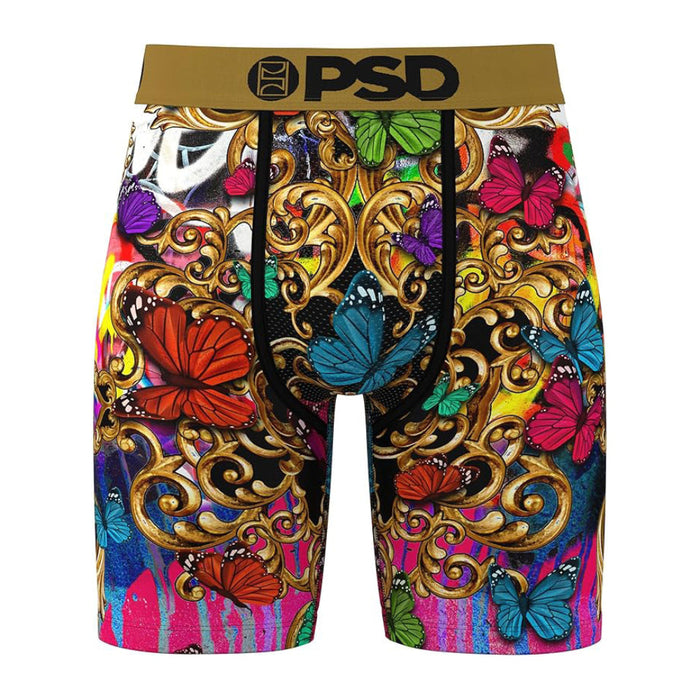 PSD Men's Multicolor Luxury Print Boxer Briefs Small Underwear - 424180060-MUL-S