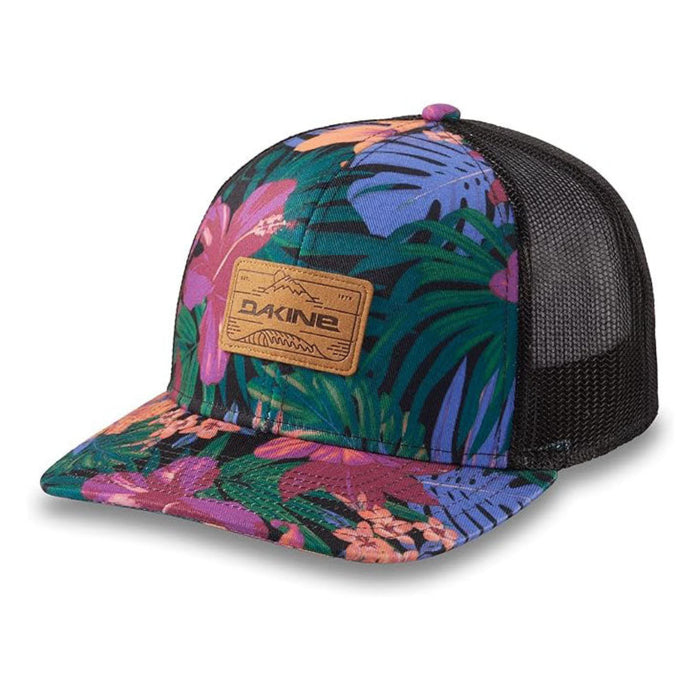 Dakine Unisex Black Tropidelic Peak to Peak Trucker One Size Hat - 10002471-BLACKTROPIDELIC