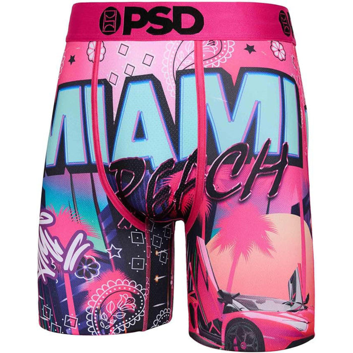 PSD Men's Multicolor Miami Beach Boxer Briefs Large Underwear - 124180048-MUL-L
