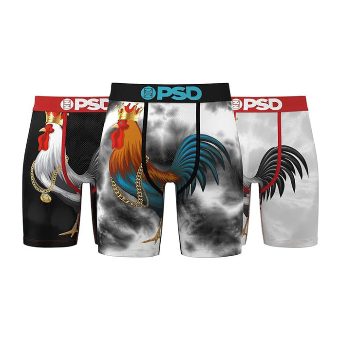PSD Men's Multicolor Cocky 3-Pack Boxer Briefs Extra Large Underwear - 324180216-MUL-XL