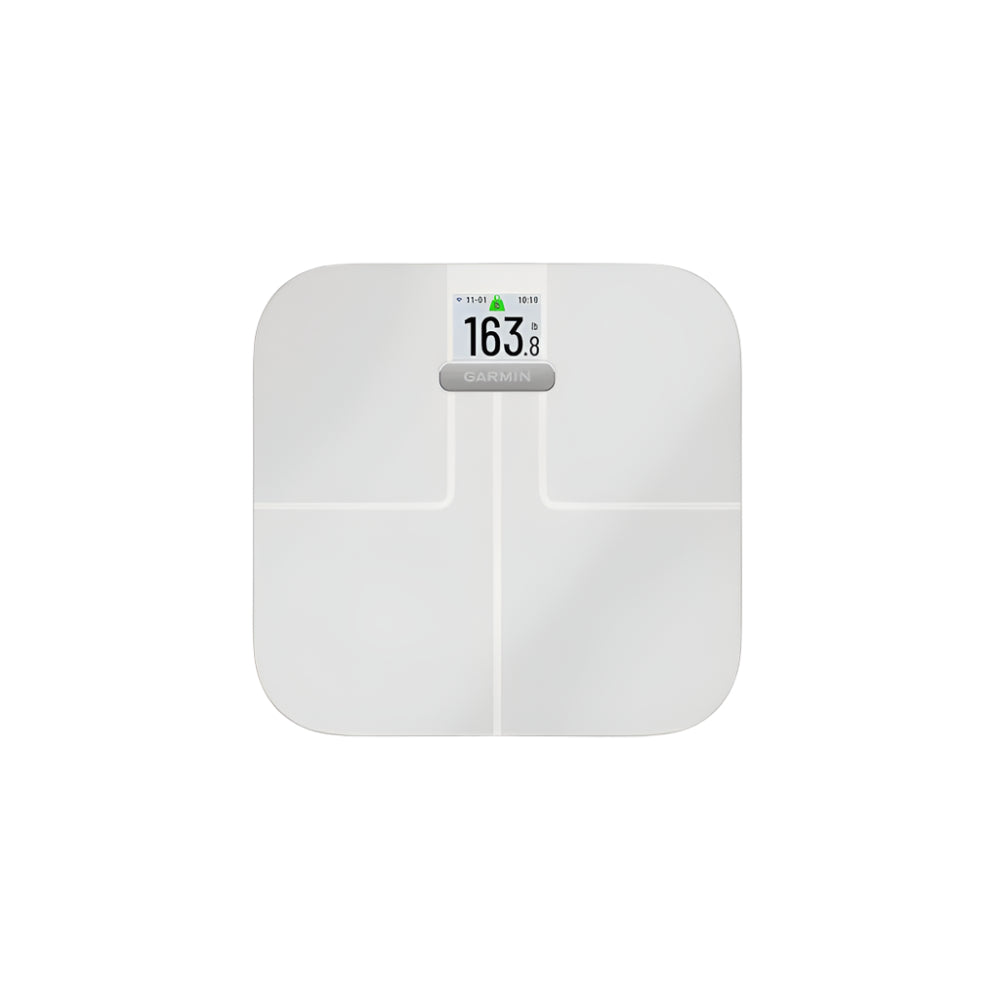 Garmin Index S2 White Smart Scale With Wireless Connectivity Measure B ...
