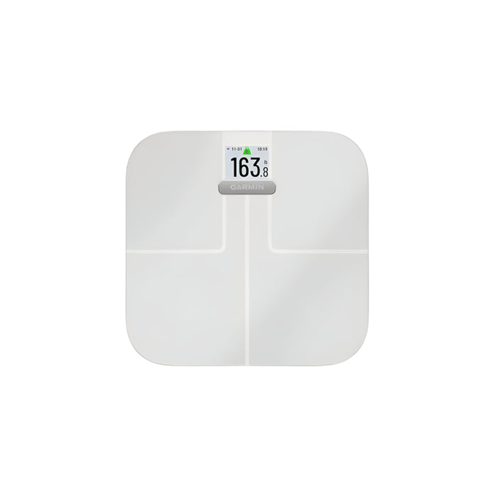 Garmin Index S2 White Smart Scale With Wireless Connectivity Measure Body Fat Muscle Bone Mass Body Water% And More - 010-02294-03