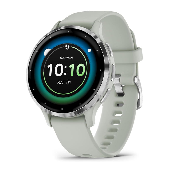 Garmin Venu 3S Sage Gray AMOLED Display Advanced Health and Fitness Features Up to 10 Days of Battery GPS Smartwatch - 010-02785-01