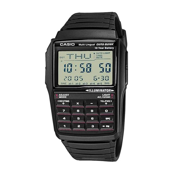 Casio Unisex Digital Dial Black Resin Band Digital Japanese Quartz Watch - DBC-32-1ADF