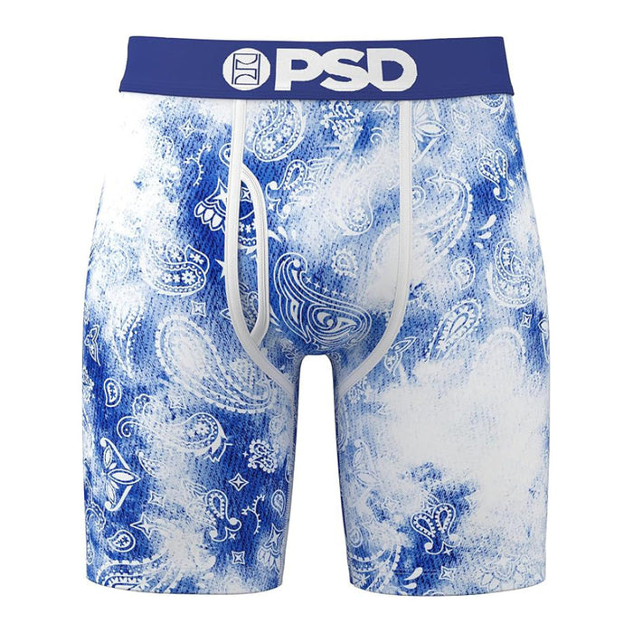 PSD Men's Multicolor Bandana Blues Modal Boxer Briefs Small Underwear - 224180100-MUL-S