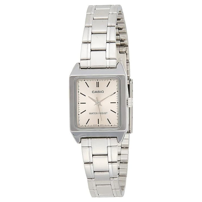 Casio Women's Silver dial Silver Band Analog Quartz Watch - LTP-V007D-4EUDF