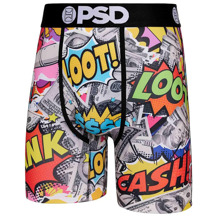 PSD Men's Multicolor Money Strip Boxer Briefs Underwear - 423180002-MUL