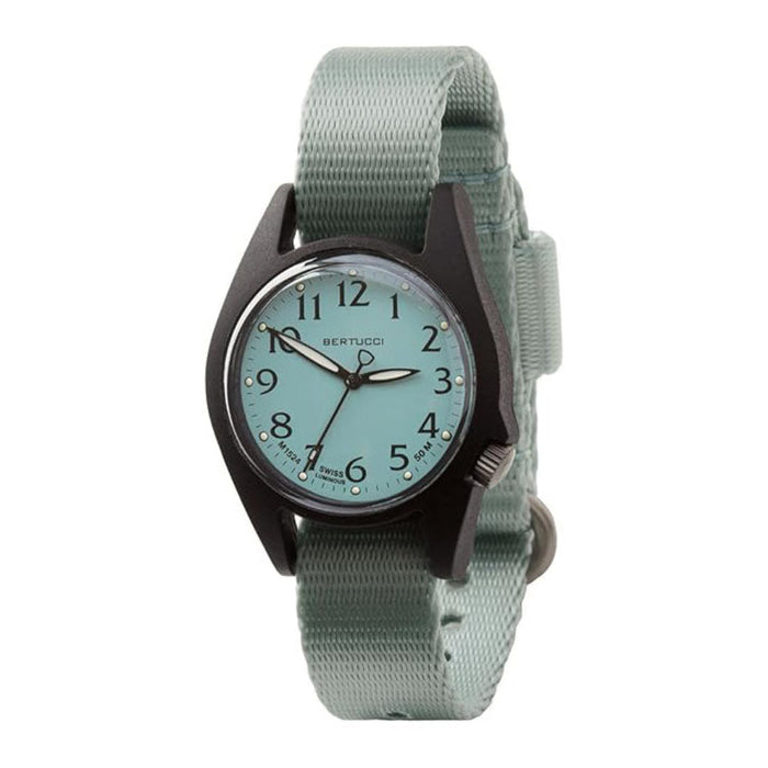 Bertucci Women's Sage Dial Sage Comfort Webb Band Analog Japanese Quartz Watch - 18509