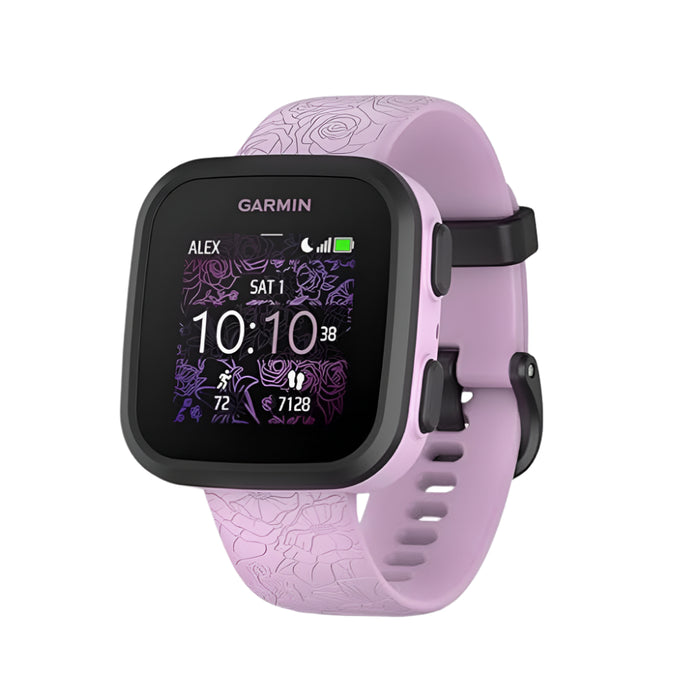 Garmin Bounce Kid's Lilac Floral Two-Way Text And Voice Messaging Location Tracking Smartwatch - 010-02448-01