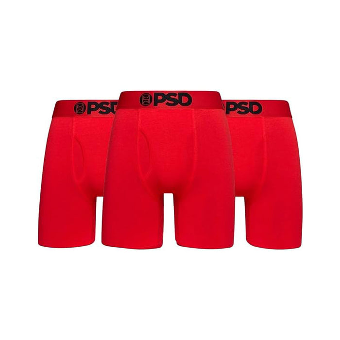 PSD Men's Multicolor Modal Red 3-Pack Boxer Briefs Medium Underwear - 322180162-MUL-M