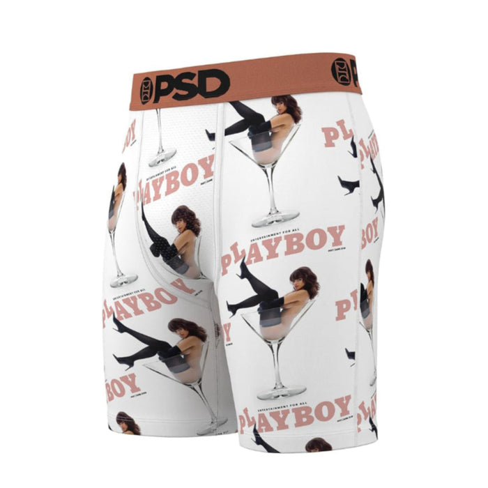 PSD Men's Multicolor Playboy Martini Boxer Briefs Extra Large Underwear - 224180005-MUL-XL