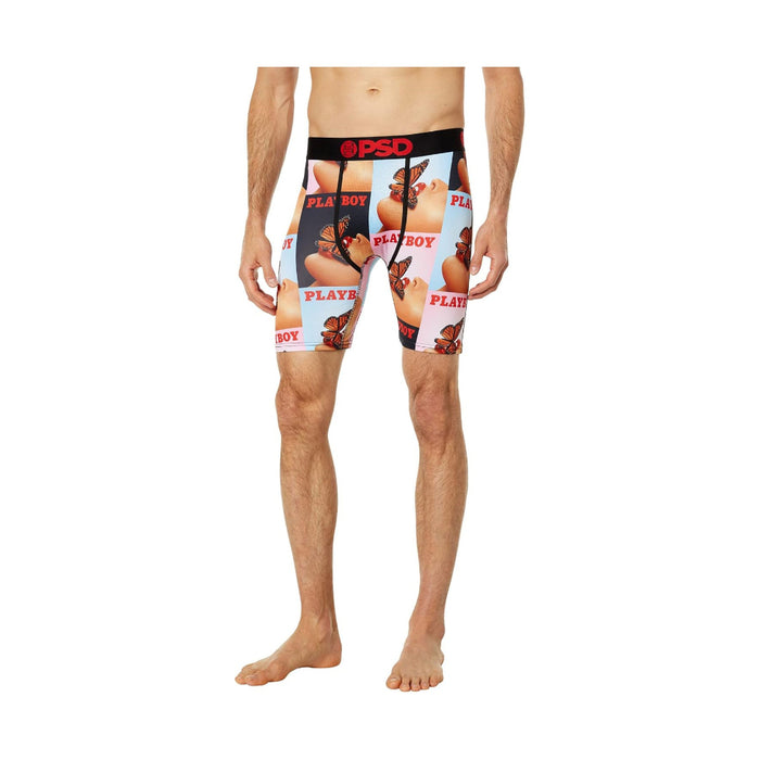 PSD Men's Multicolor Playboy Butterflies Boxer Briefs Large Underwear - 123180024-MUL-L