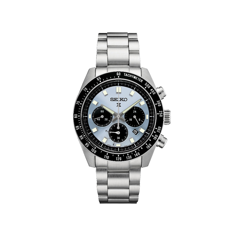 リミナルオートスコピー ブラストシルバー Seiko Prospex Speedtimer Men's Blue Dial Silver Stainless Steel