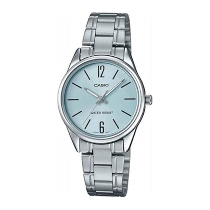 Casio Women's White Dial Multicolor Stainless Steel Band Analog-Digital Automatic Watch - LTP-V005D-2BUDF
