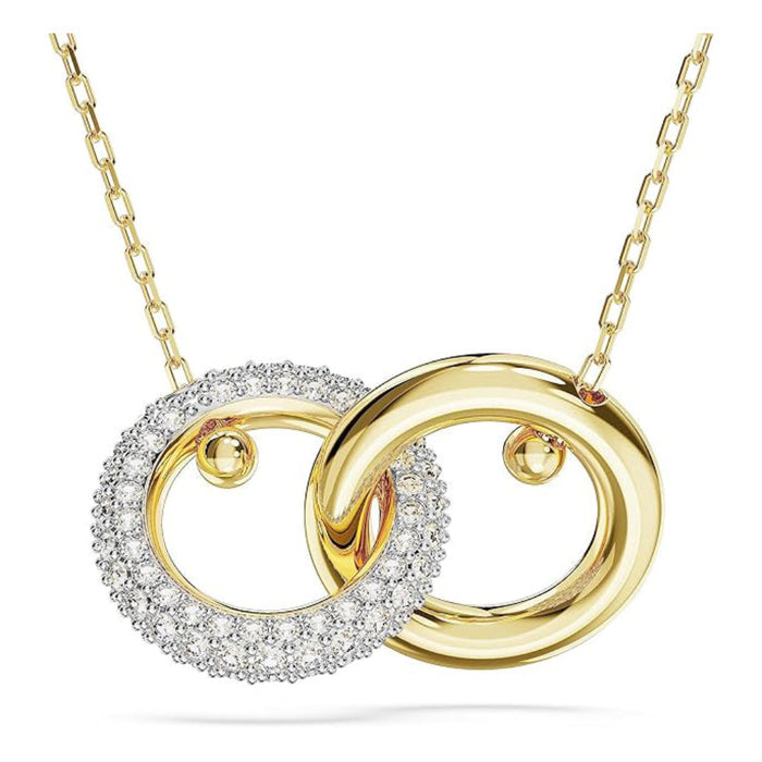 Swarovski Women's Clear Crystal Gold-tone Finish Interlocking Loop Dextera Pendant Necklace - 5668820