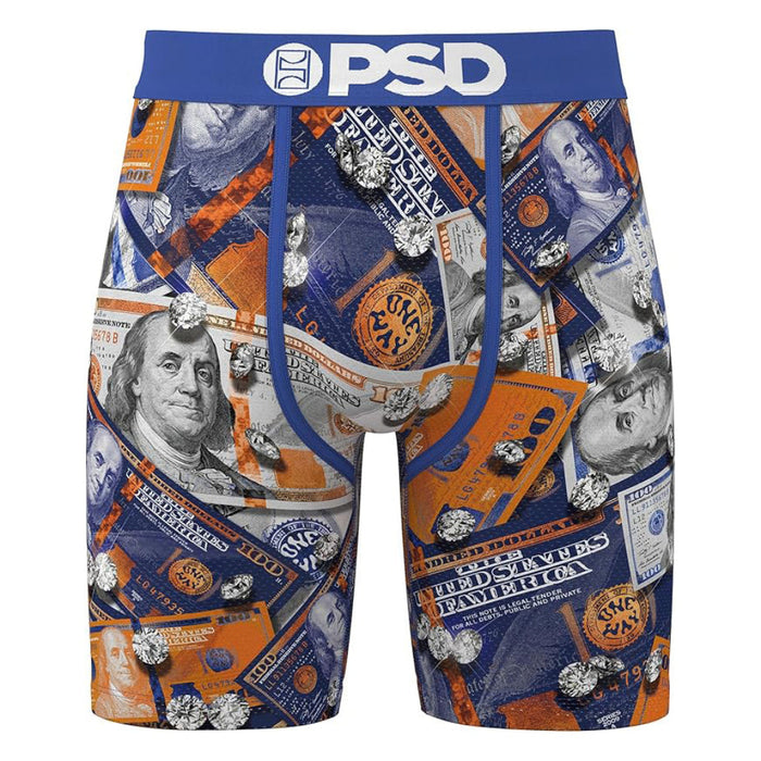 PSD Men's Multicolor Cement Money Boxer Brief Extra Large Underwear - 424180216-MUL-XL