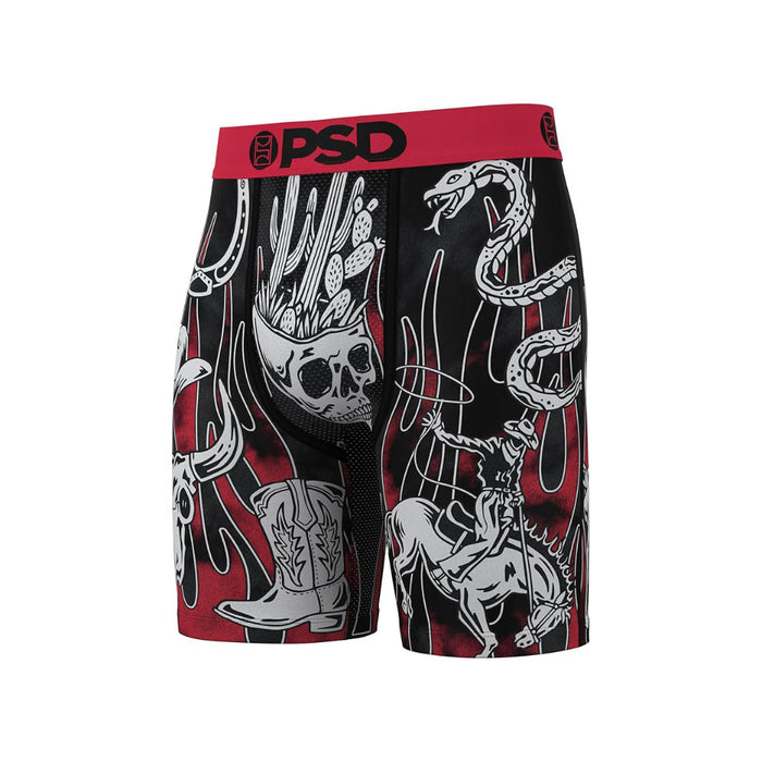 PSD Men's Multicolor Cowboy Print Boxer Briefs Extra Large Underwear - 125180222-MUL-XL