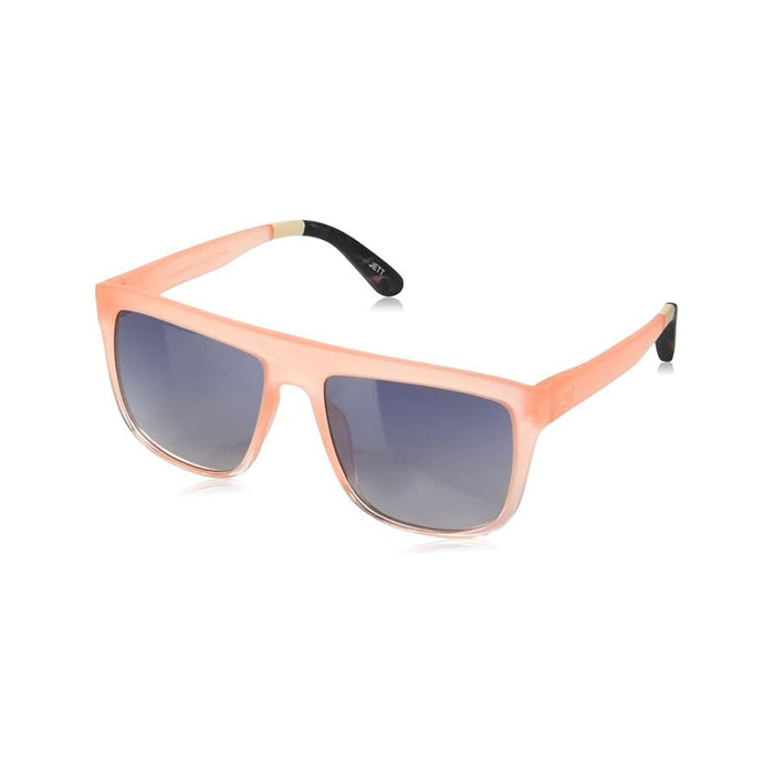 TOMS Women's Matte-Shiny Peach Crystal Fade Frame Blue Gradient Lens Jett Square Sunglasses - 10020974