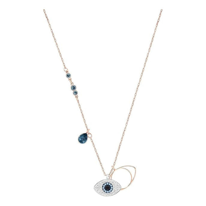 Swarovski Women's Blue Mixed Metal Finish Symbolica Evil Eye Pendant Necklace - 5172560