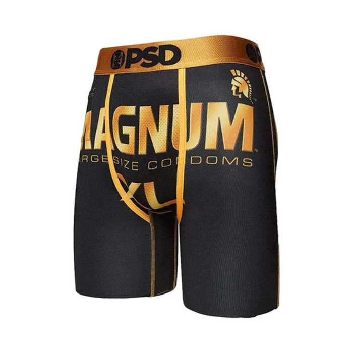 PSD Men's Black Trojan Magnum Boxer Briefs Underwear - 42011033-BLK