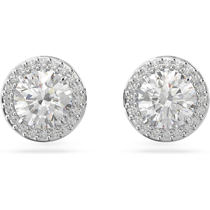 Swarovski Women's White Swarovski Crystals on a Rhodium Finish Setting Crystal Jewelry Collection Constella Stud Earrings - 5636269