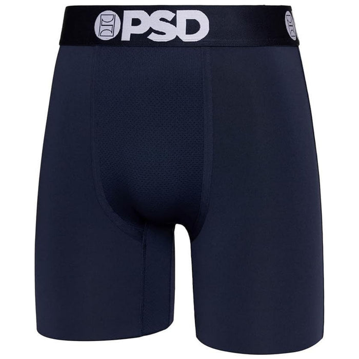 PSD Men's Navy Solid Moisture-Wicking Fabric Boxer Briefs X-Small Underwear - 423180228-NAVYSLD-XS