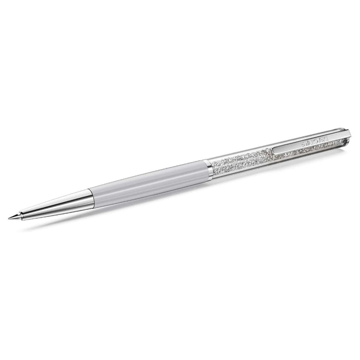Swarovski Women's White Lacquered Chrome Plated Crystalline Silk Ballpoint Pen - 5709613