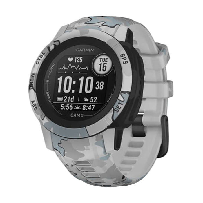 Garmin Instinct 2S Unisex Mist Camo Edition Silicone Band GPS Built For All Elements Multi-GNSS Support Smartwatch - 010-02563-13