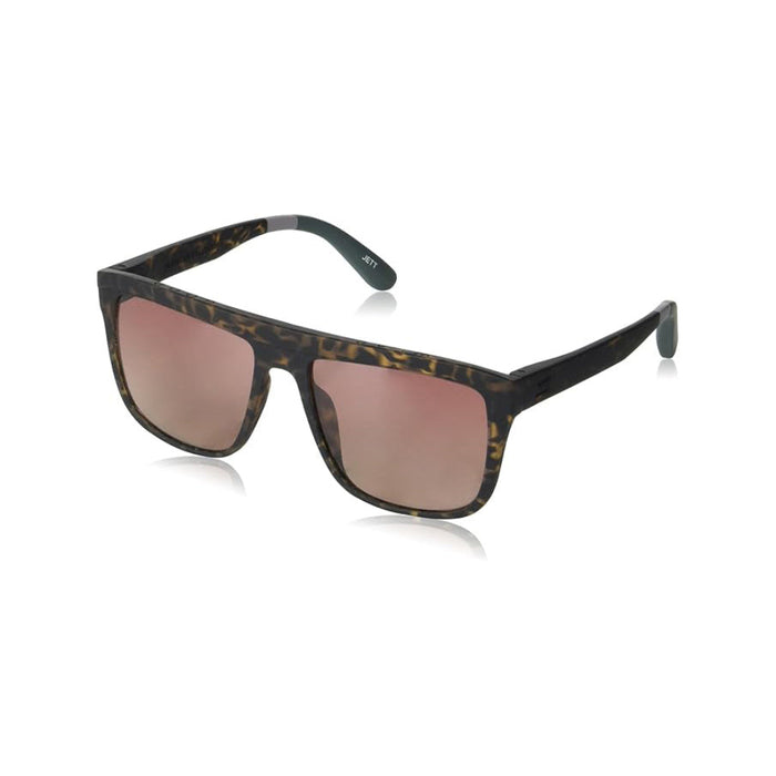 TOMS Women's Matte Blonde Tortoise Frame Violet Brown Gradient Lens Jett Square Sunglasses - 10020981
