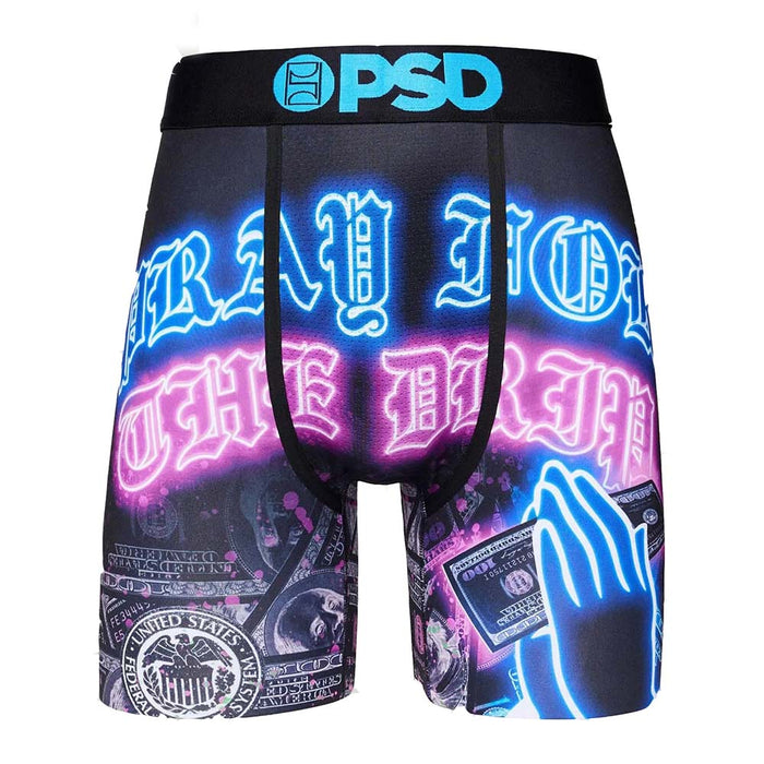 PSD Men's Multicolor Pray For The Drip Boxer Briefs Extra Large Underwear - 322180075-MUL-XL