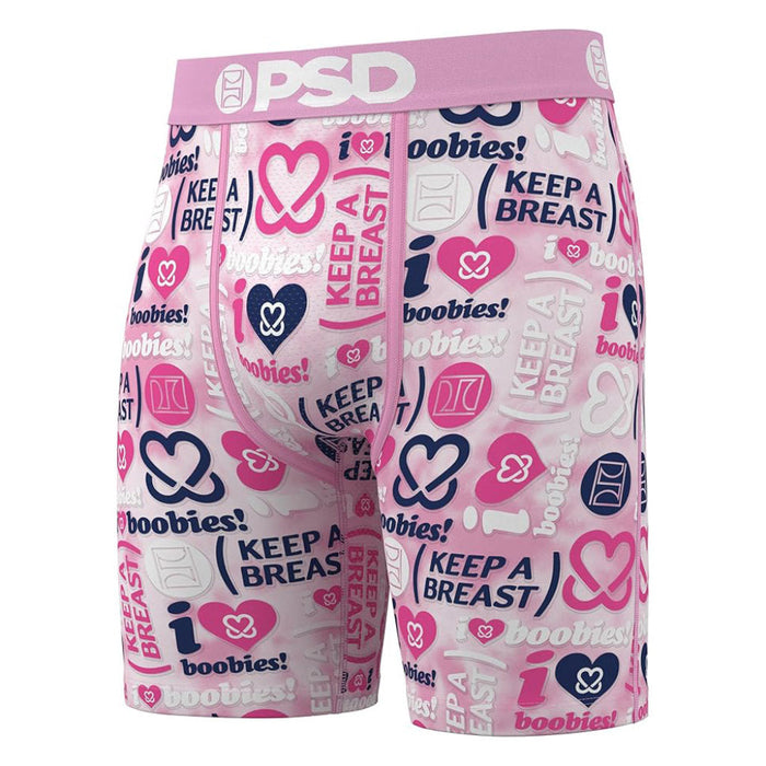 PSD Men's Multicolor Keep A Breast Stacked Boxer Briefs Extra Large Underwear - 325180128-MUL-XL