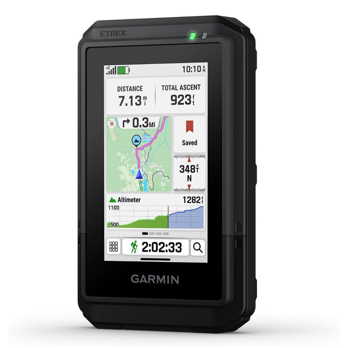 Garmin eTrex® Touch Unisex Black Rugged Color Touchscreen Preloaded Maps With Routable Trails And Roads Long Battery Life For Hiking And All Outdoor Activities Easy-to-Use GPS Handheld Navigator - 010-02940-00