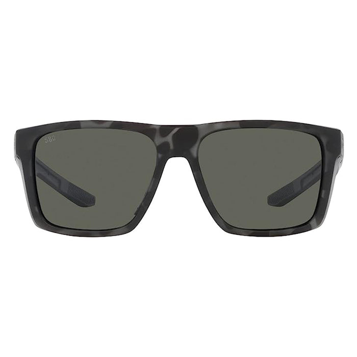 Costa Del Mar Men's Tiger Shark Frame Gray Mirror Lens Polarized Lido Square Sunglasses - 06S9104-910413-57