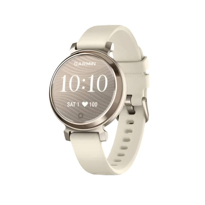 Garmin Lily 2 Women's Coconut Metal Hidden Display Patterned Lens Up To 5 Days Battery Life Small And Stylish Smartwatch - 010-02839-00