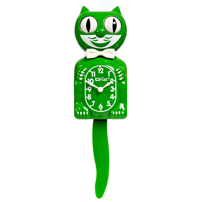 Kit-Cat Green 15.5 Inches Animal Theme Analog Quartz Wall Clock - BC-54