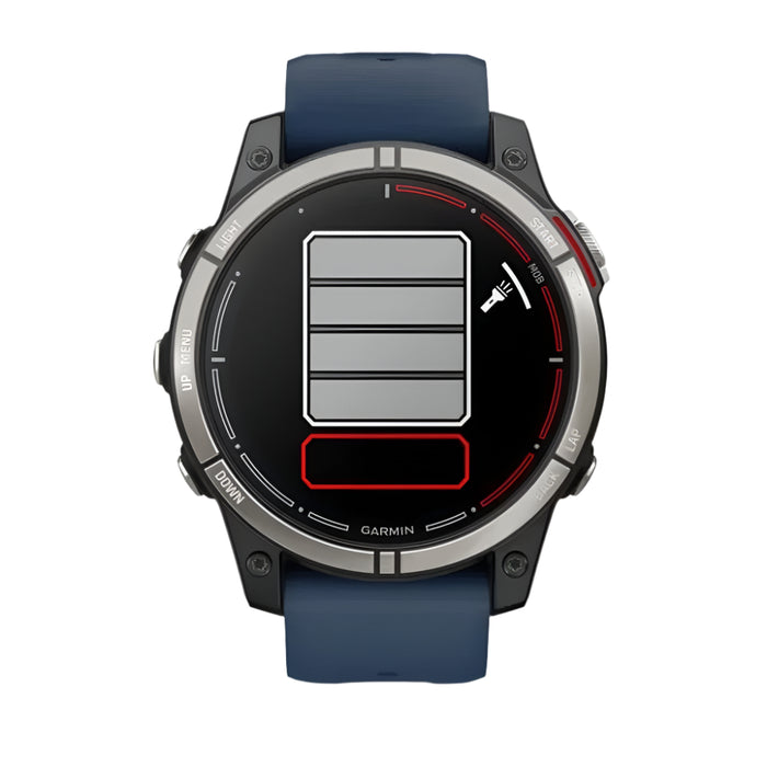 Garmin Men's Blue LED Flashlight Sailing And Watersport Activities Fish Forecast And Trolling Motor Control AMOLED Display Quatix® 7 Pro Premium GPS Marine Smartwatch - 010-02803-80