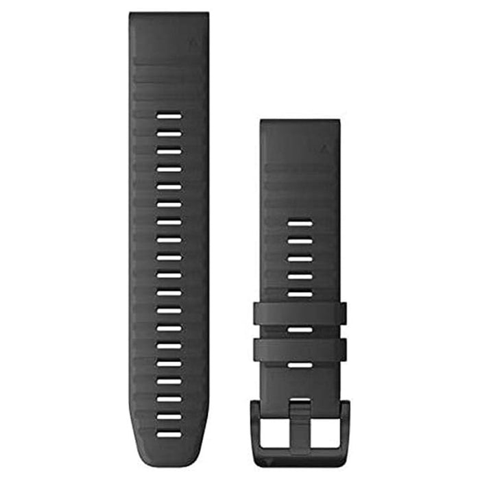 Garmin Quickfit 22mm Slate Gray Silicone with Black Hardware Watch Band - 010-12863-22