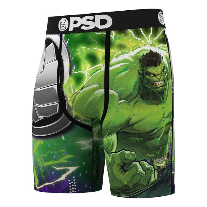 PSD Men's Multicolor Marvel Hulk Silver Boxer Briefs Extra Large Underwear - 425180116-MUL-XL