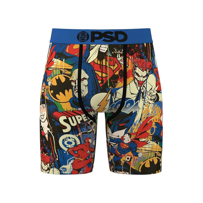 PSD Men's Multicolor Dc Squad Boxer Briefs Extra Large Underwear - 424180032-MUL-XL