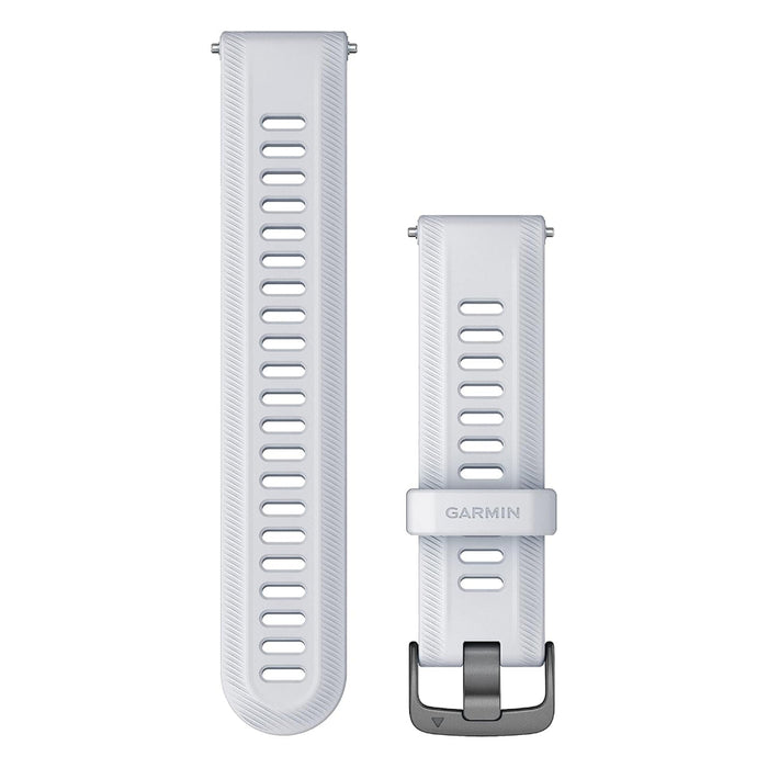 Garmin Forerunner 955 Unisex Whitestone With Slate Hardware Silicone 22 MM Replacement Watch Band - 010-11251-3T