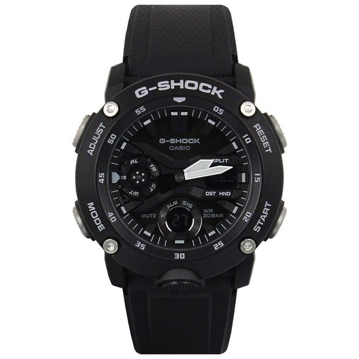 Casio Men's Black Dial Black Plastic Band Analog-Digital G-Shock Quartz Watch - GA-20000S-1ADR