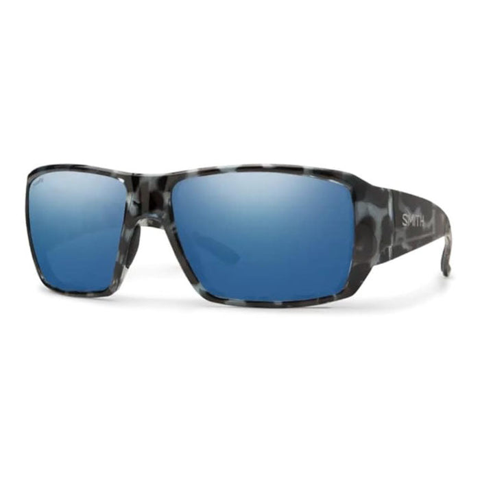 Smith Unisex Sky Tortoise Frame Chromapop Blue Mirror Lens Polarized Guides Choice Small-fit Performance Sunglasses - 205881JBW57QG