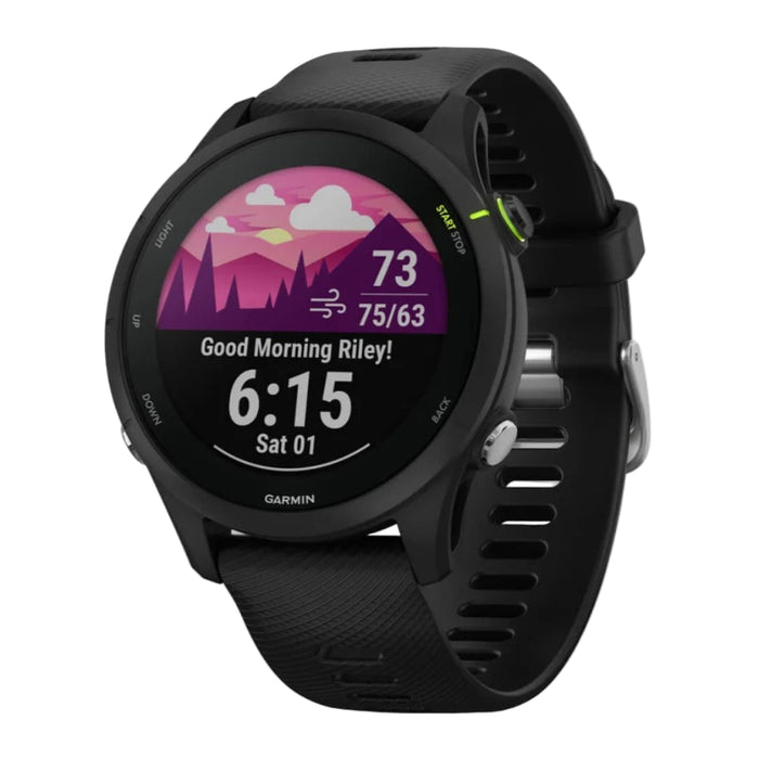 Garmin Forerunner 255 Black Music Advanced Insights Long-Lasting Battery GPS Running Smartwatch - 010-02641-20